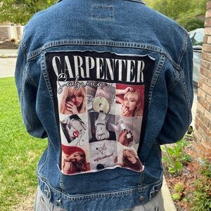 Sabrina Carpenter Upcycled Jean Jacket Denim Jacket Size Medium